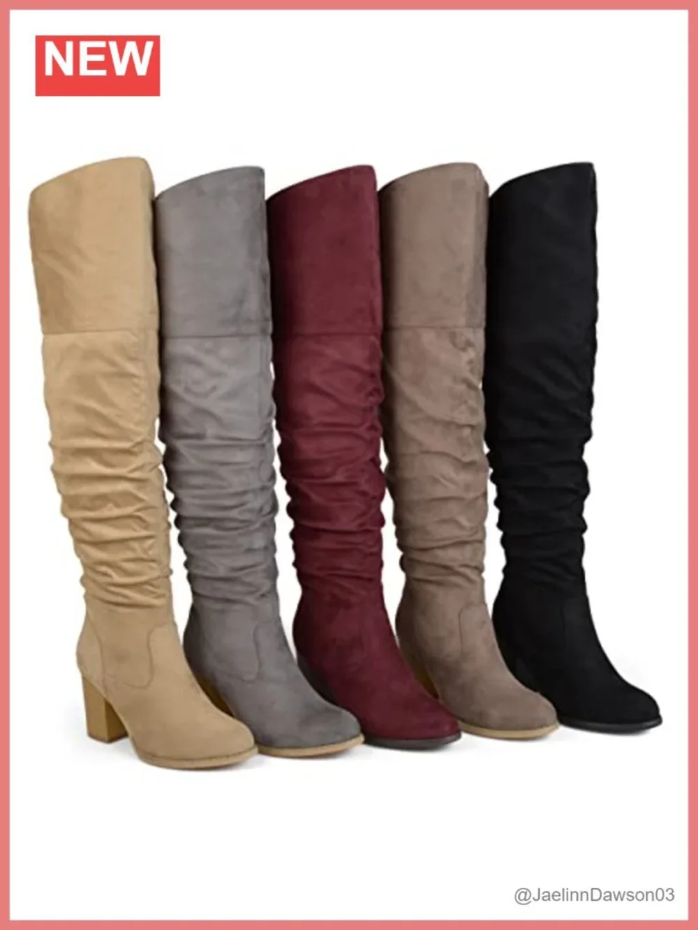 Wide Calf Kaison Thigh-High Vegan Leather Boots 24in Shaft 3in Heel